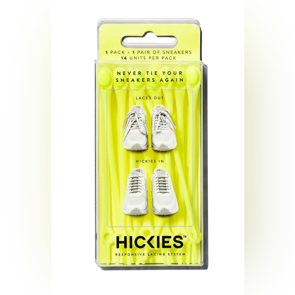 HICKIES Original Unisex One Size Fits All Elastic No-Tie Shoelaces